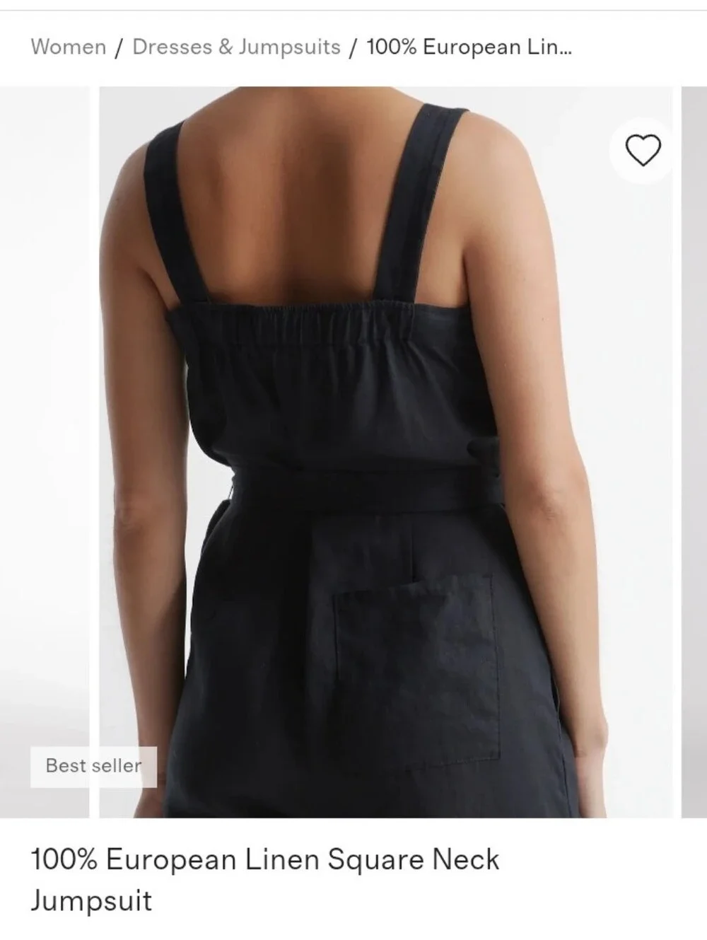 NWT QUINCE linen jumpsuit